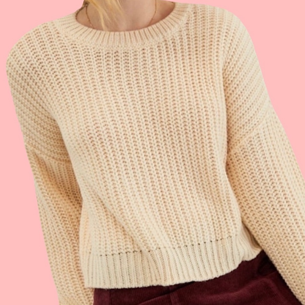 Pacsun| LA HEARTS, ivory color, knit sweater, like new!